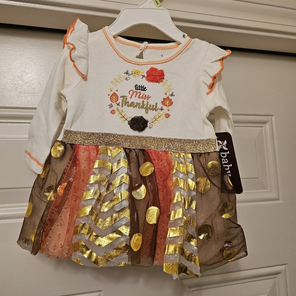 Thanksgiving Dress Baby Girl 3 Months